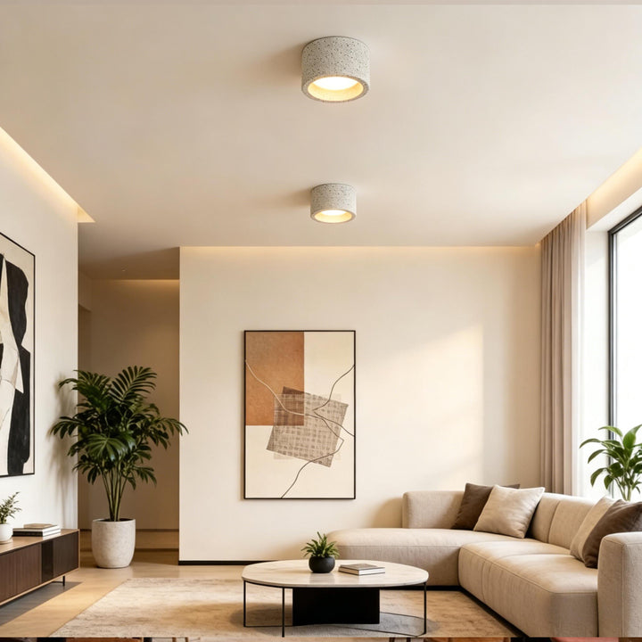Cyluxa Plaster Cylinder Ceiling Lamp 3