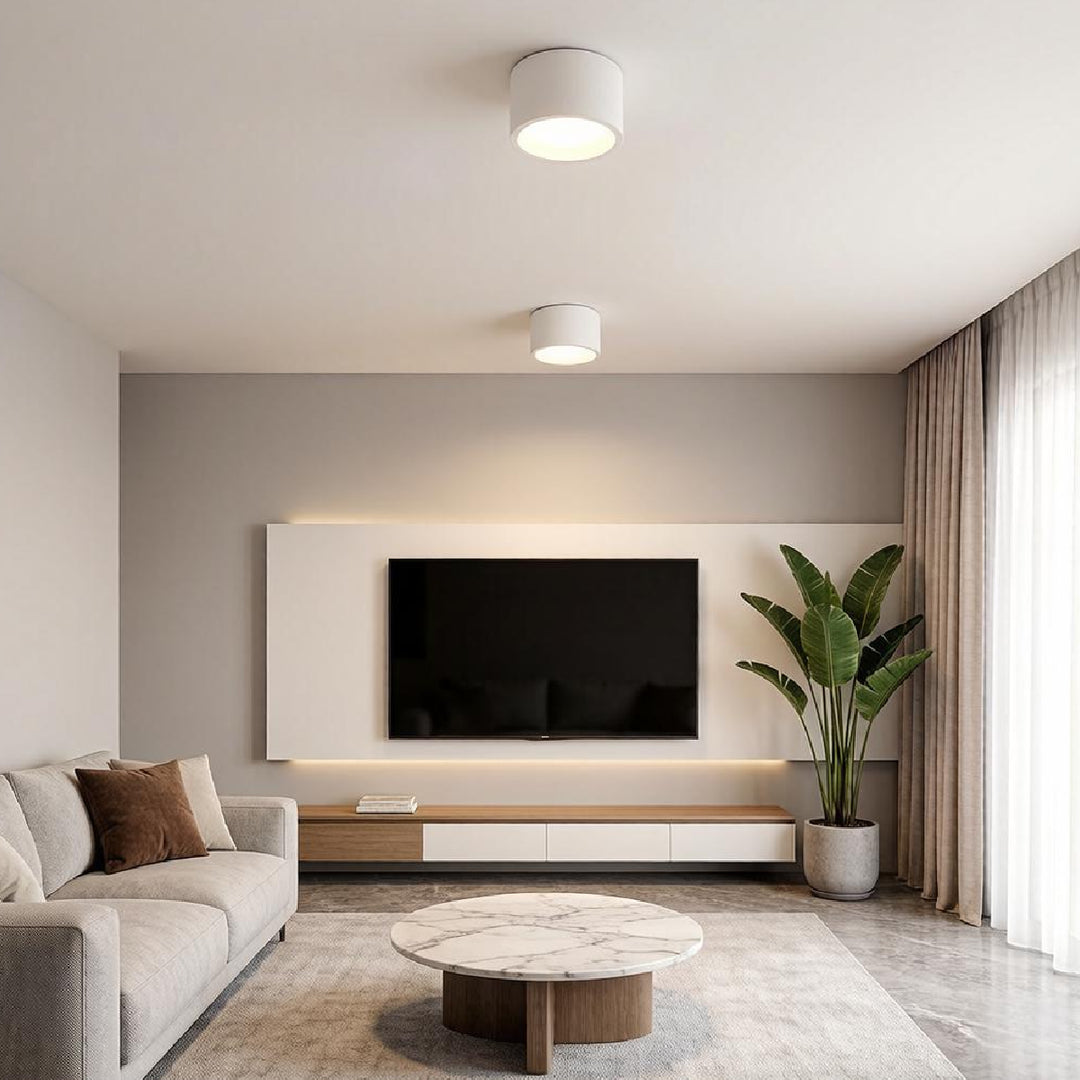 Cyluxa Plaster Cylinder Ceiling Lamp 4