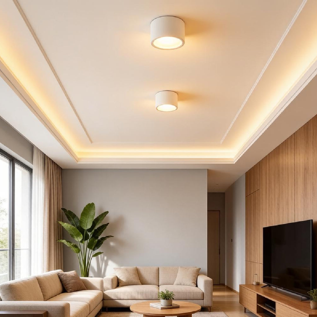 Cyluxa Plaster Cylinder Ceiling Lamp 5