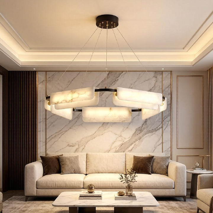 Delia Alabaster Chandelier 3