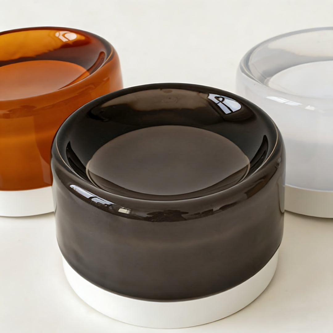 Wandleuchte aus genopptem Glas