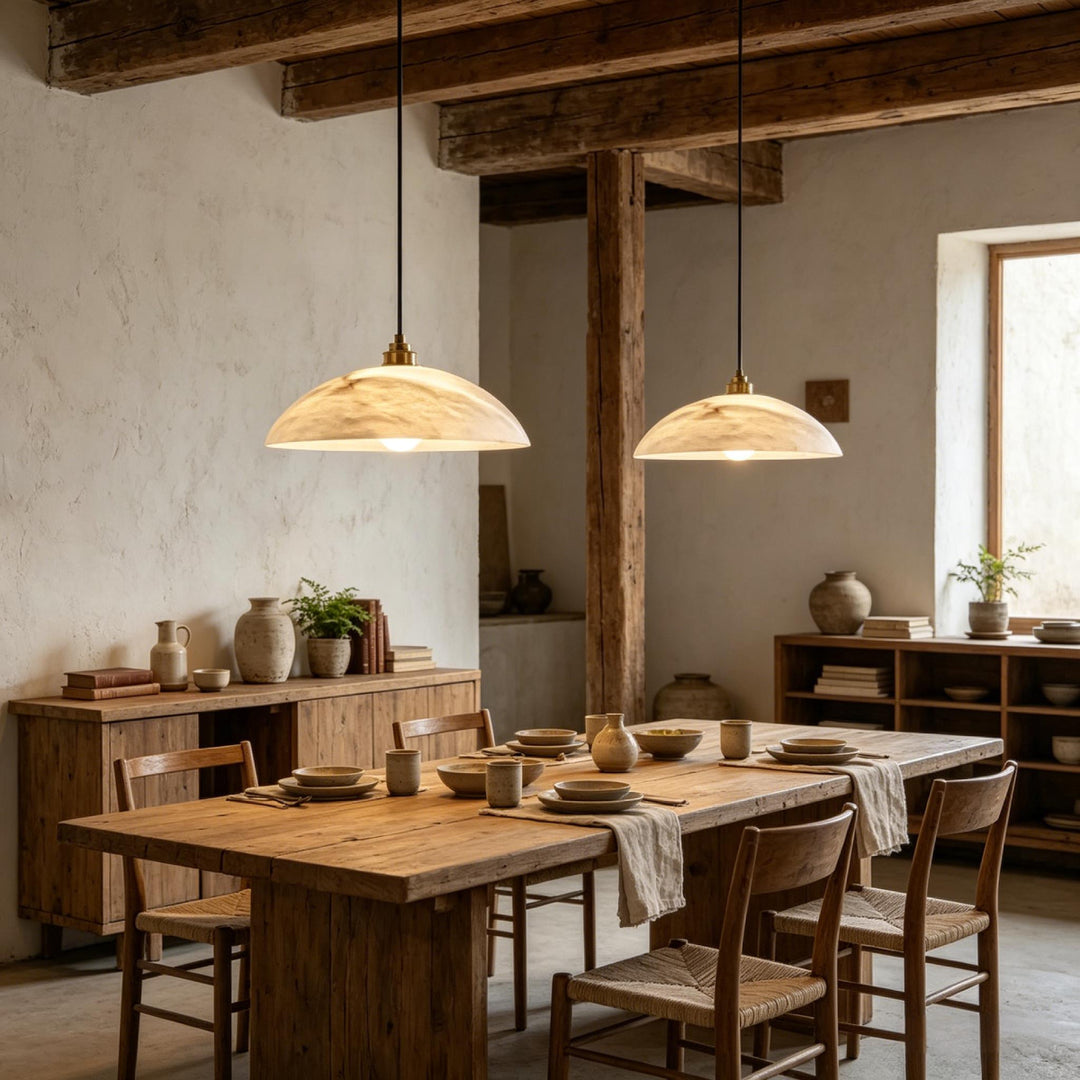 Dome Alabaster Pendant Lamp 11