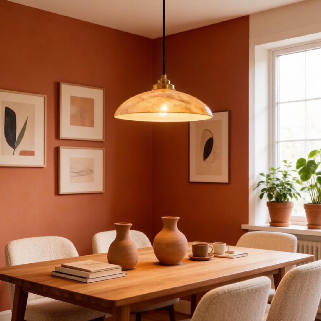 Dome Alabaster Pendant Lamp 12
