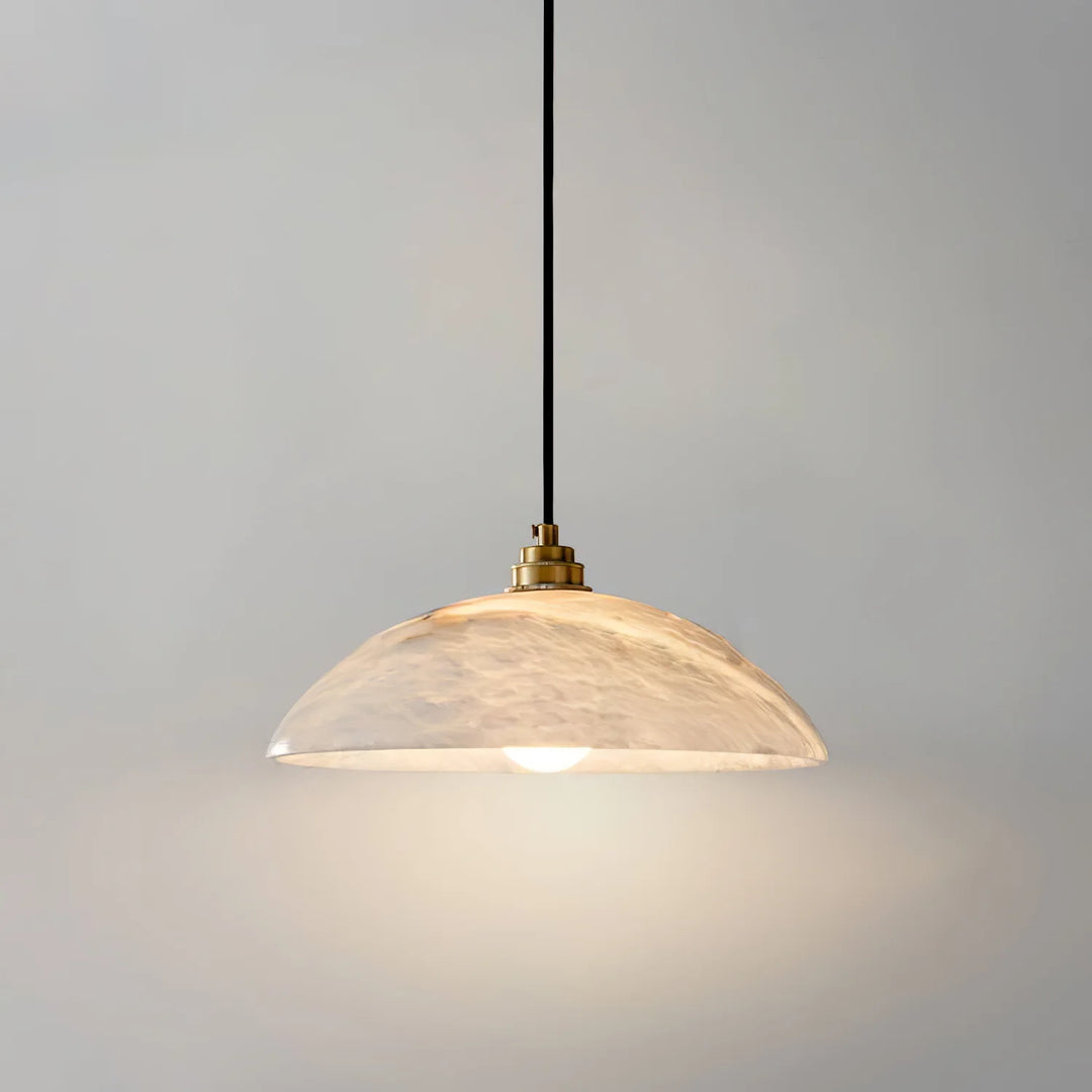 Dome Alabaster Pendant Swag Light