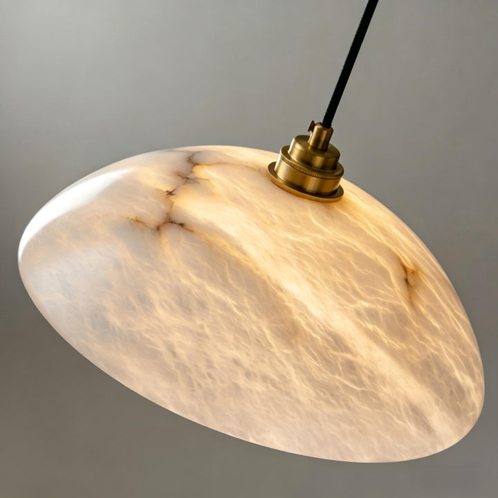 Dome Alabaster Pendant Swag Light 2