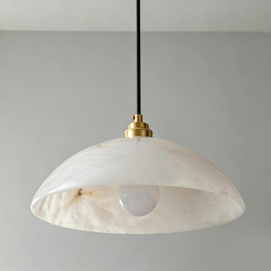 Dome Alabaster Pendant Swag Light 3