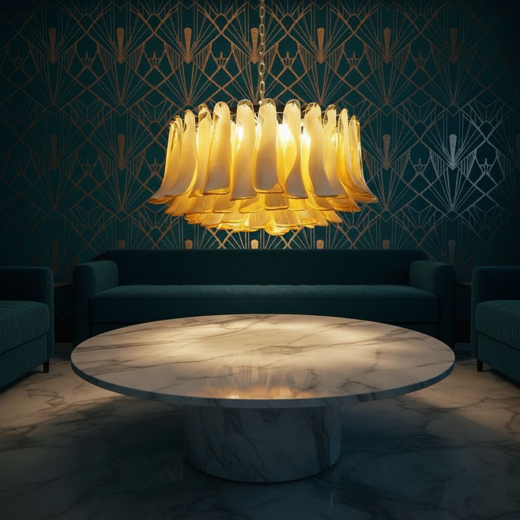 Drum Murano Glass Chandelier