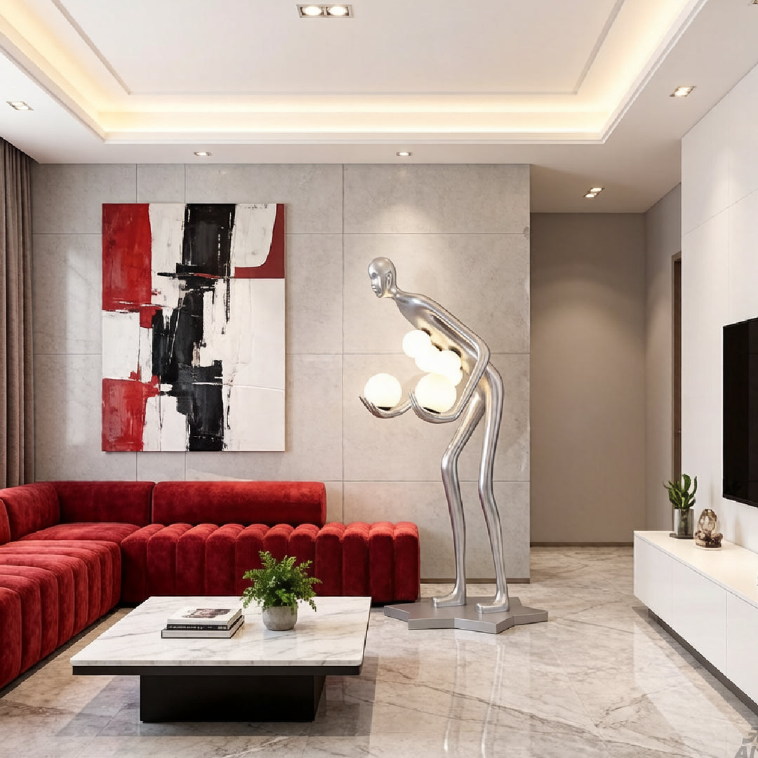 Eclipse Sculpture Floor Lamp 11