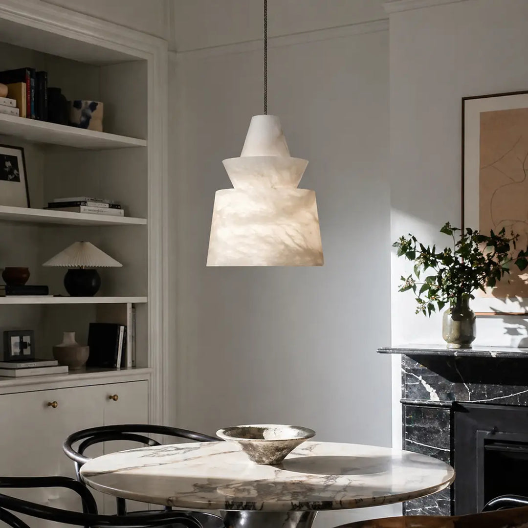 Eira Layered Alabaster Pendant Lamp 3