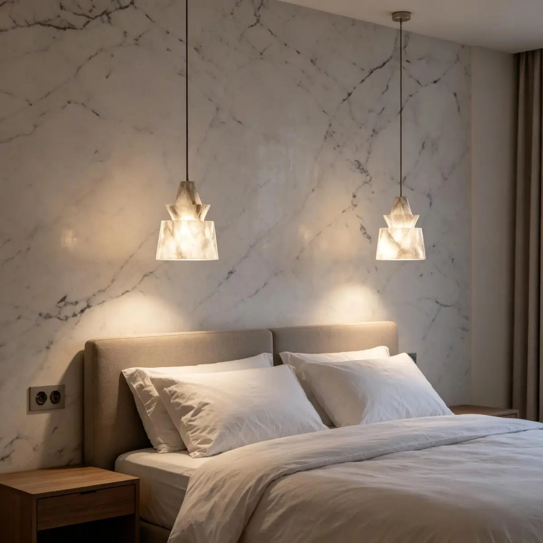 Eira Layered Alabaster Pendant Lamp 4