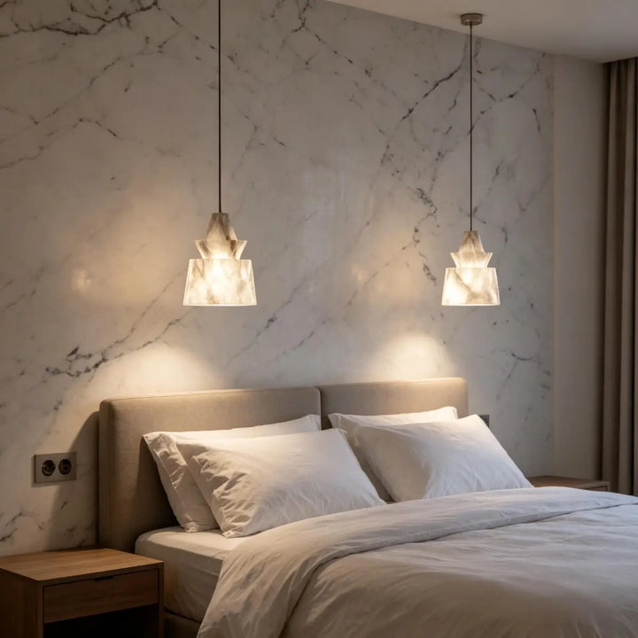 Eira Layered Alabaster Pendant Lamp 4