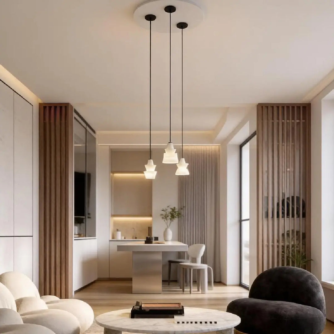 Eira Layered Alabaster Pendant Lamp 7