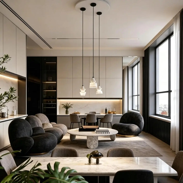 Eira Layered Alabaster Pendant Lamp 9