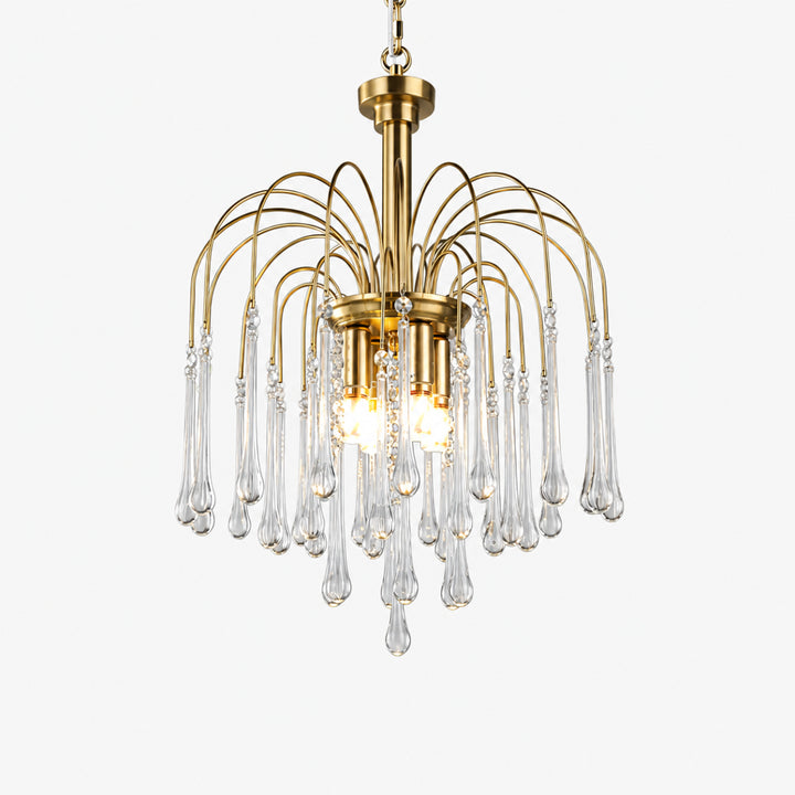 Elbric Teardrop Glass Chandelier 11