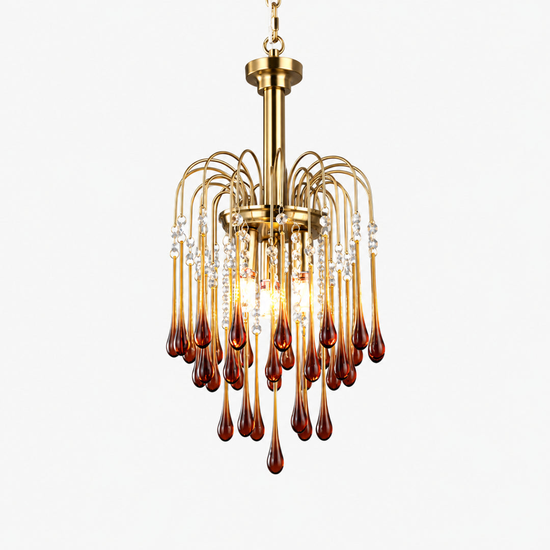 Elbric Teardrop Glass Chandelier 16