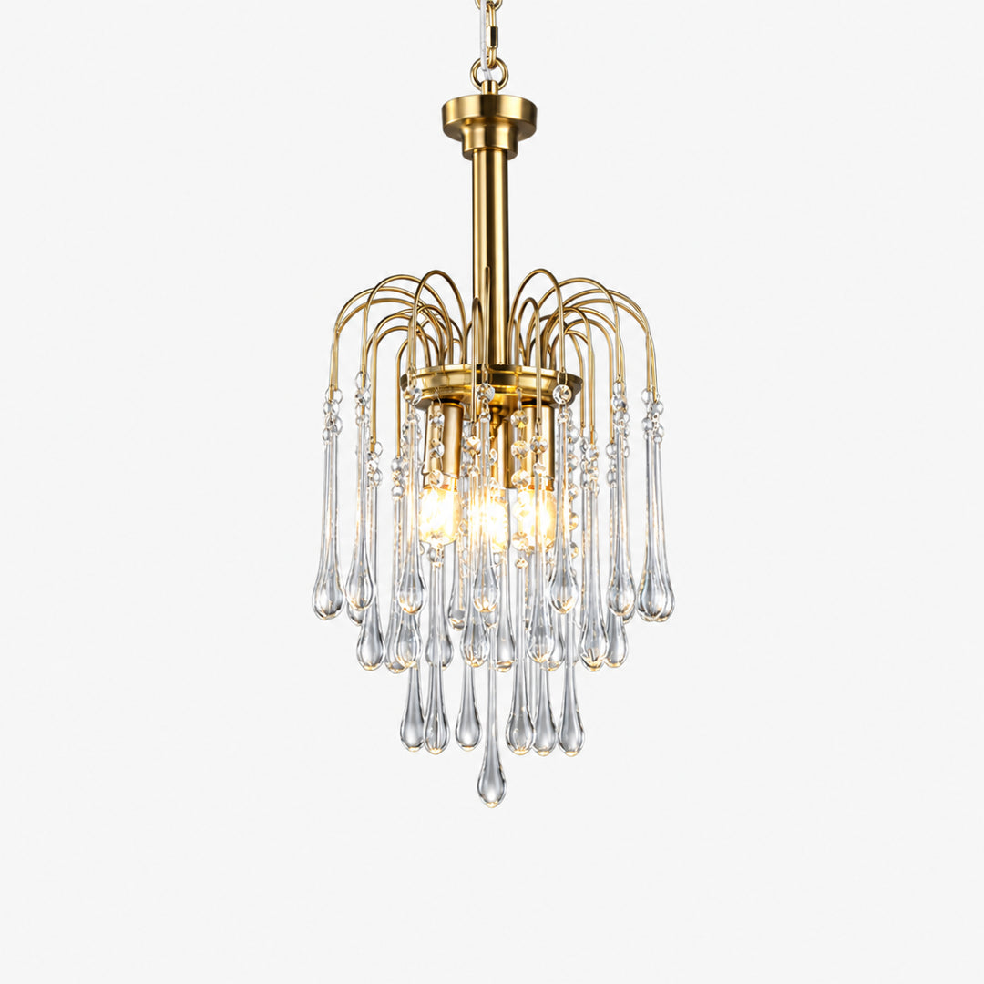 Elbric Teardrop Glass Chandelier 17