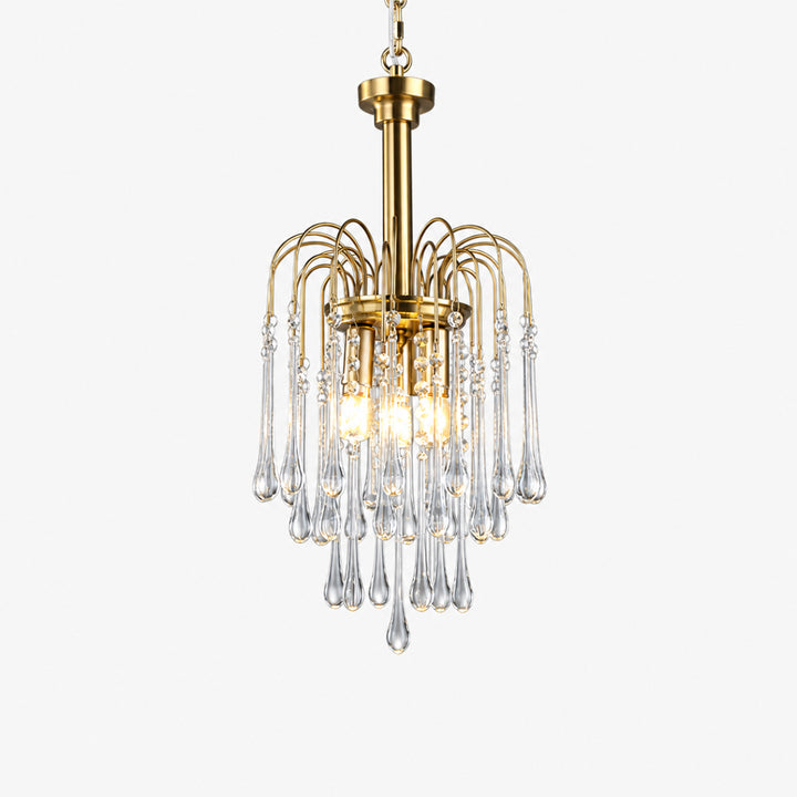 Elbric Teardrop Glass Chandelier 17