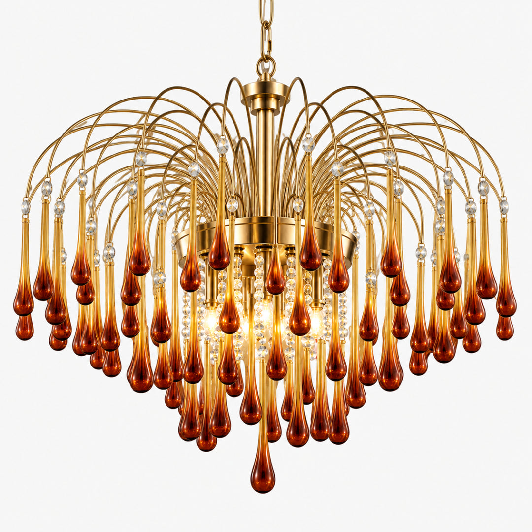 Elbric Teardrop Glass Chandelier 20