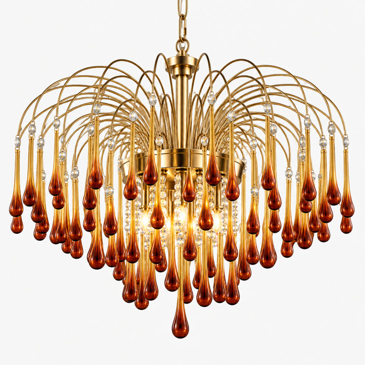 Elbric Teardrop Glass Chandelier 20