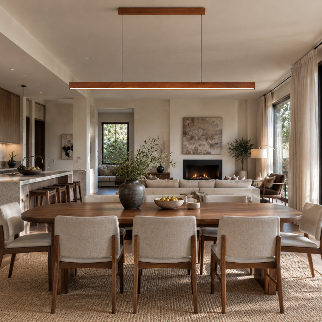 Eldaro Wood Linear Pendant Light 1