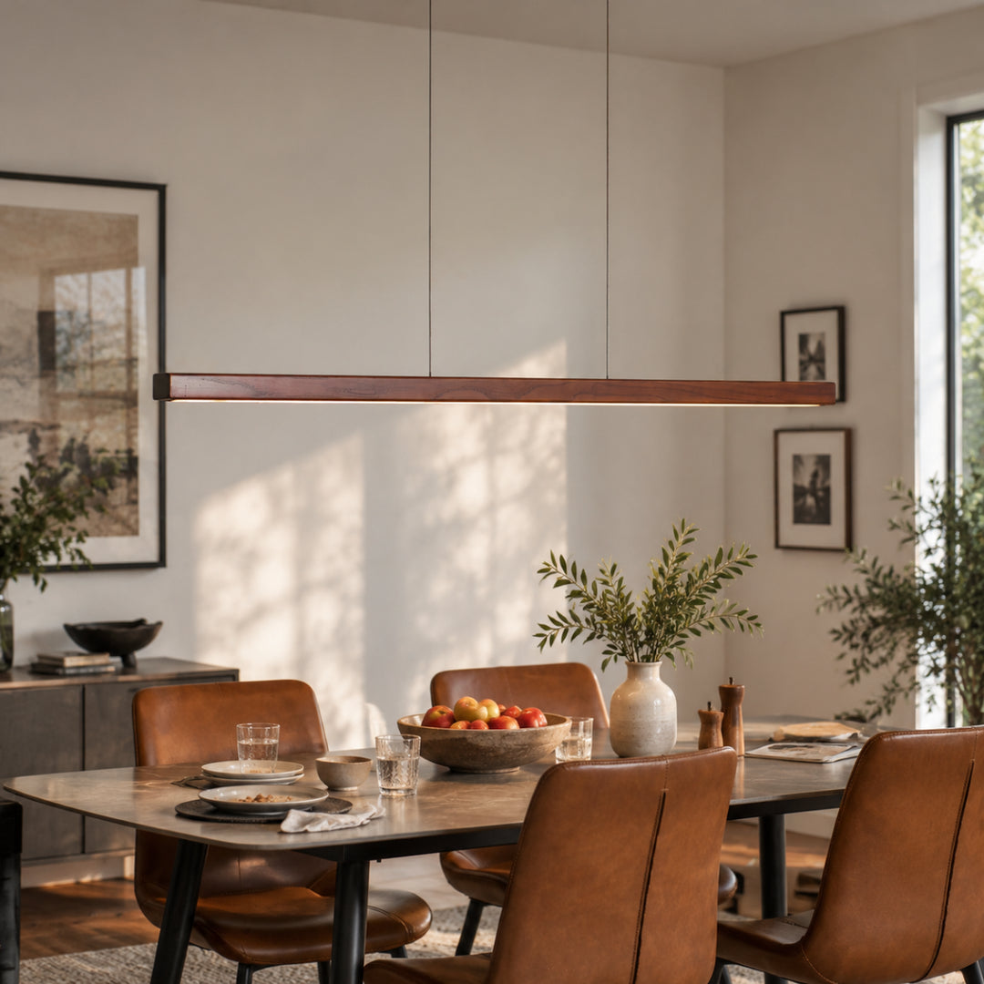 Eldaro Wood Linear Pendant Light 13