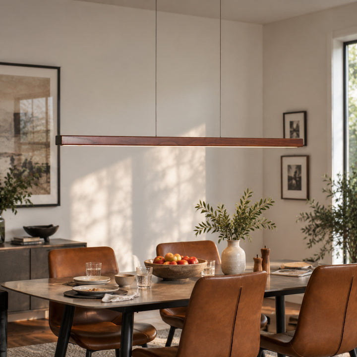 Eldaro Wood Linear Pendant Light 13
