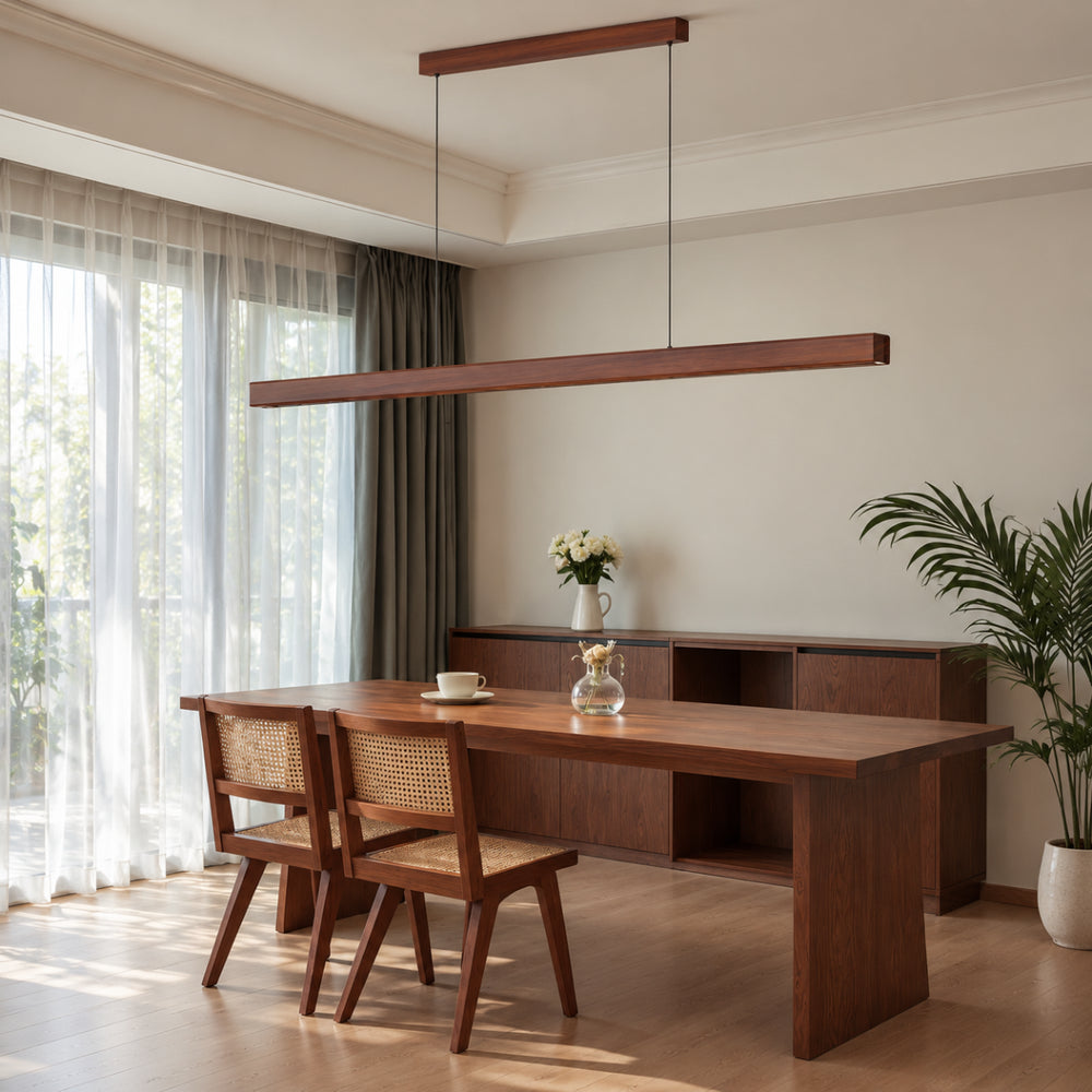 Eldaro Wood Linear Pendant Light 15