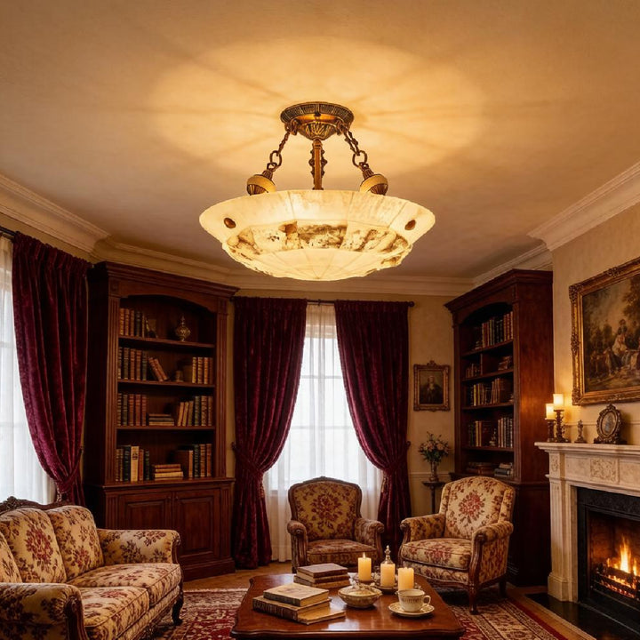 Elio Alabaster Ceiling Light 11