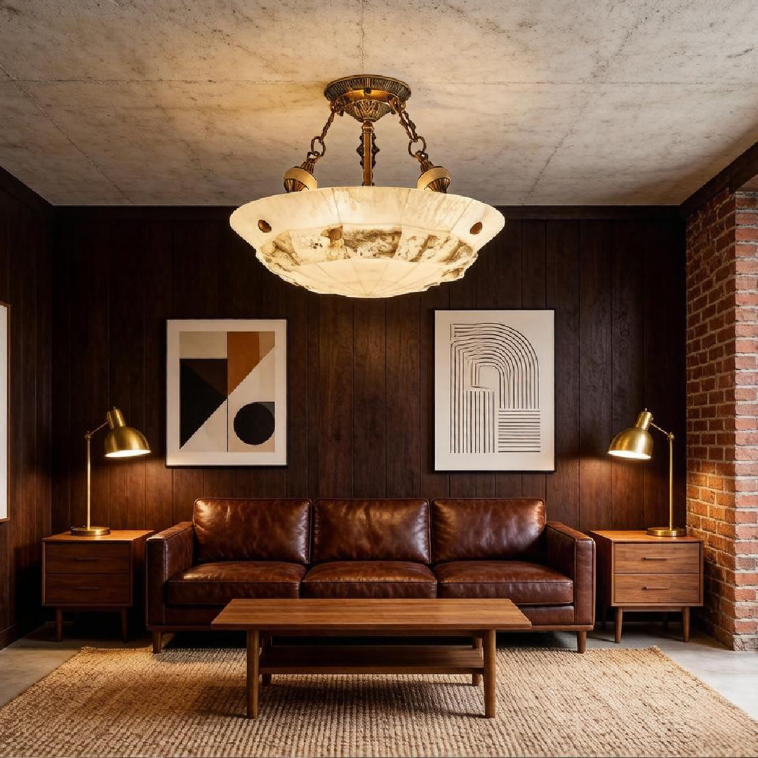 Elio Alabaster Ceiling Light 12