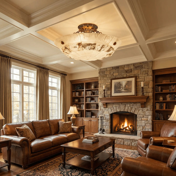 Elio Alabaster Ceiling Light 13