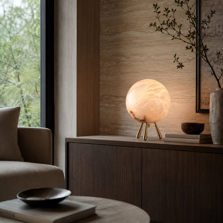 Elvara Alabaster Table Lamp 8