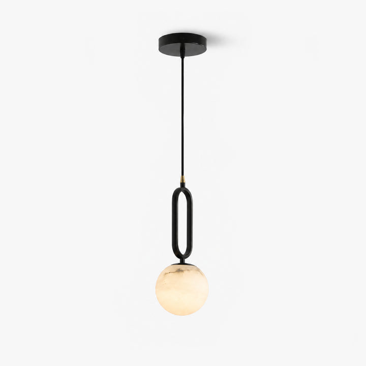 Elvarin Alabaster Globe Pendant Lamp 1
