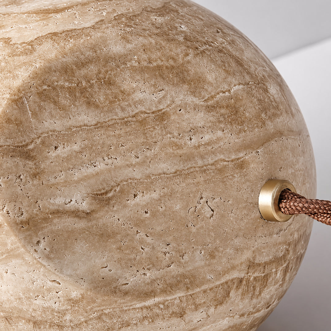 Elvona Travertine Table Lamp 7
