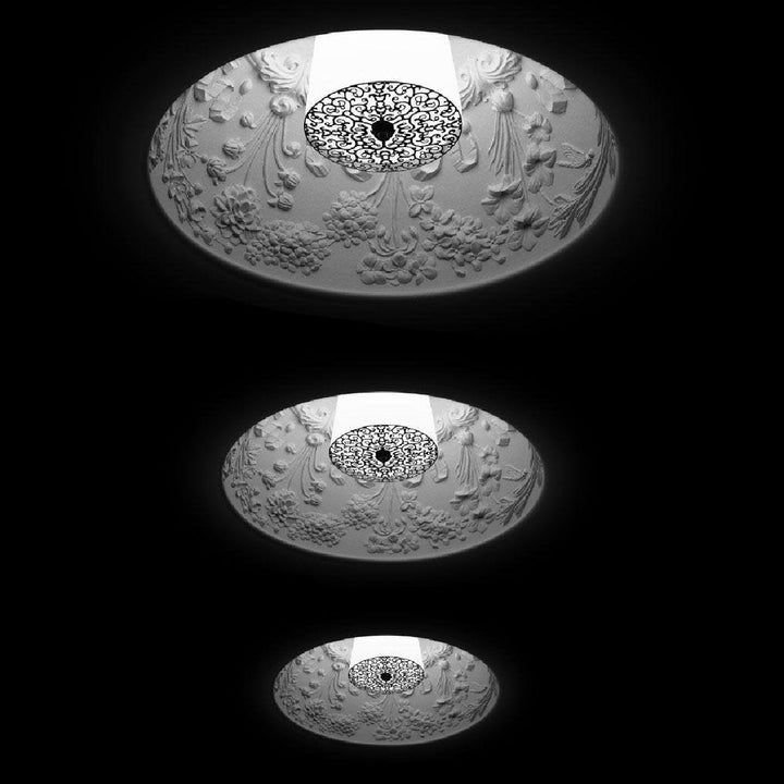 Embossed Dome Pendant Light 25