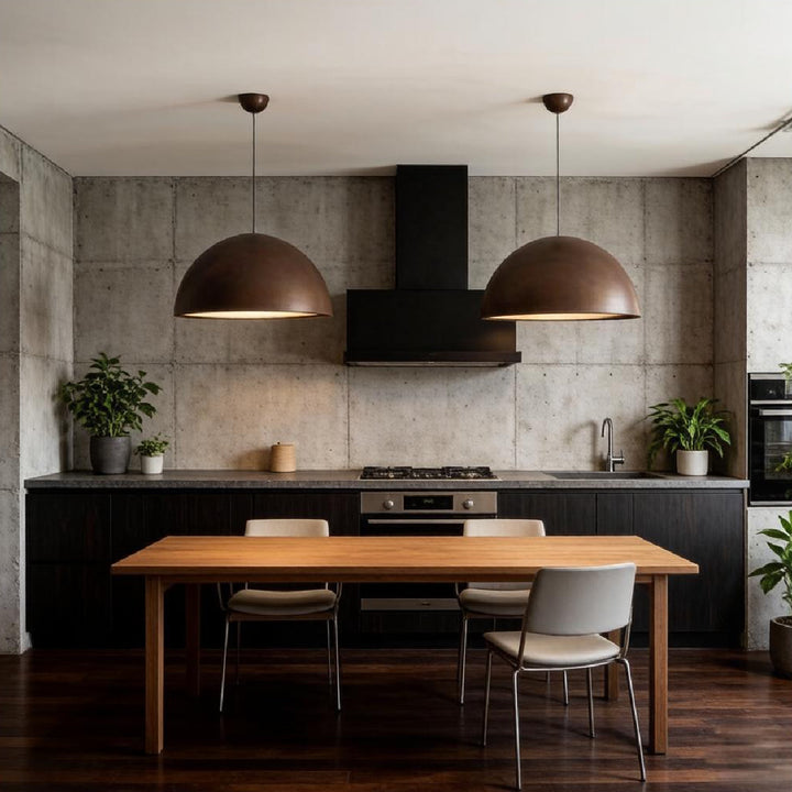 Embossed Dome Pendant Light 4