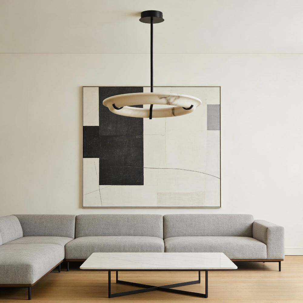 Eric Schmitt  Alabaster Pendant Light 10