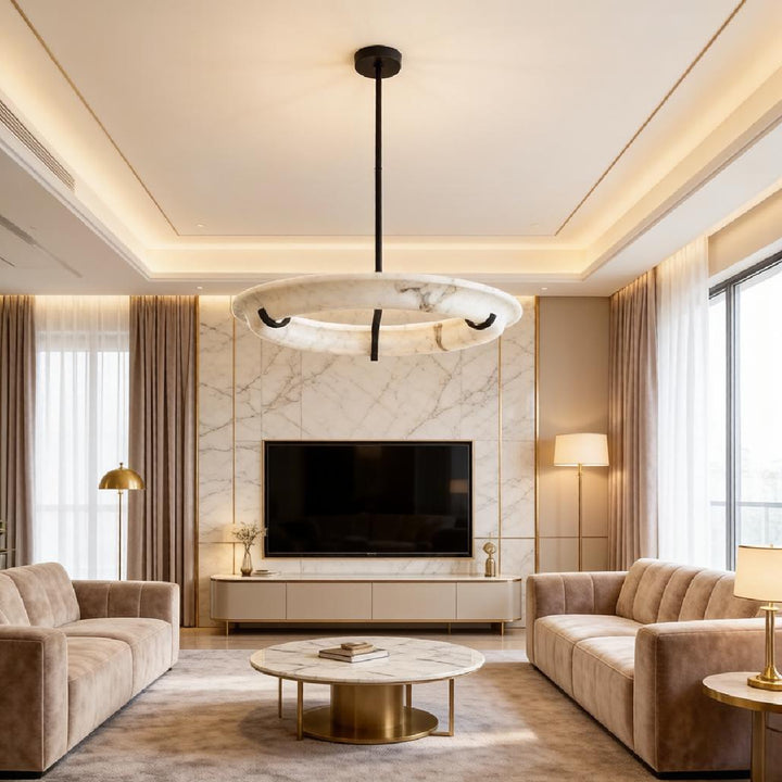 Eric Schmitt  Alabaster Pendant Light 5