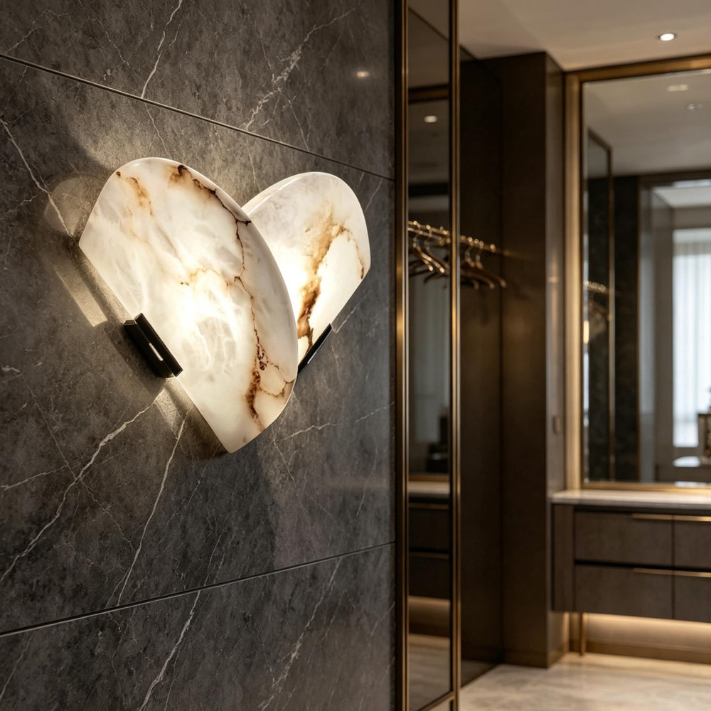 Fan Shaped Alabaster Wall Lamp – AIBIALIGHT
