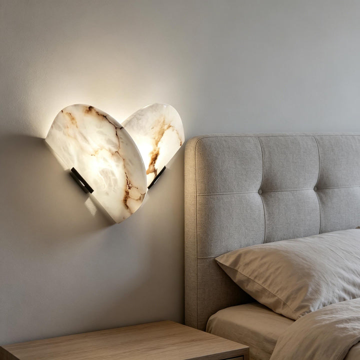 Fan Shaped Alabaster Wall Lamp 5