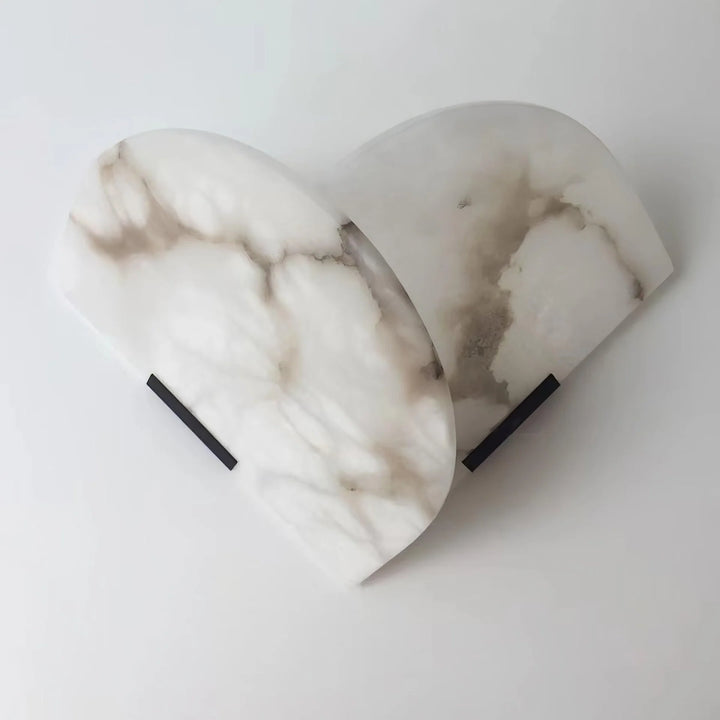 Fan Shaped Alabaster Wall Lamp 9