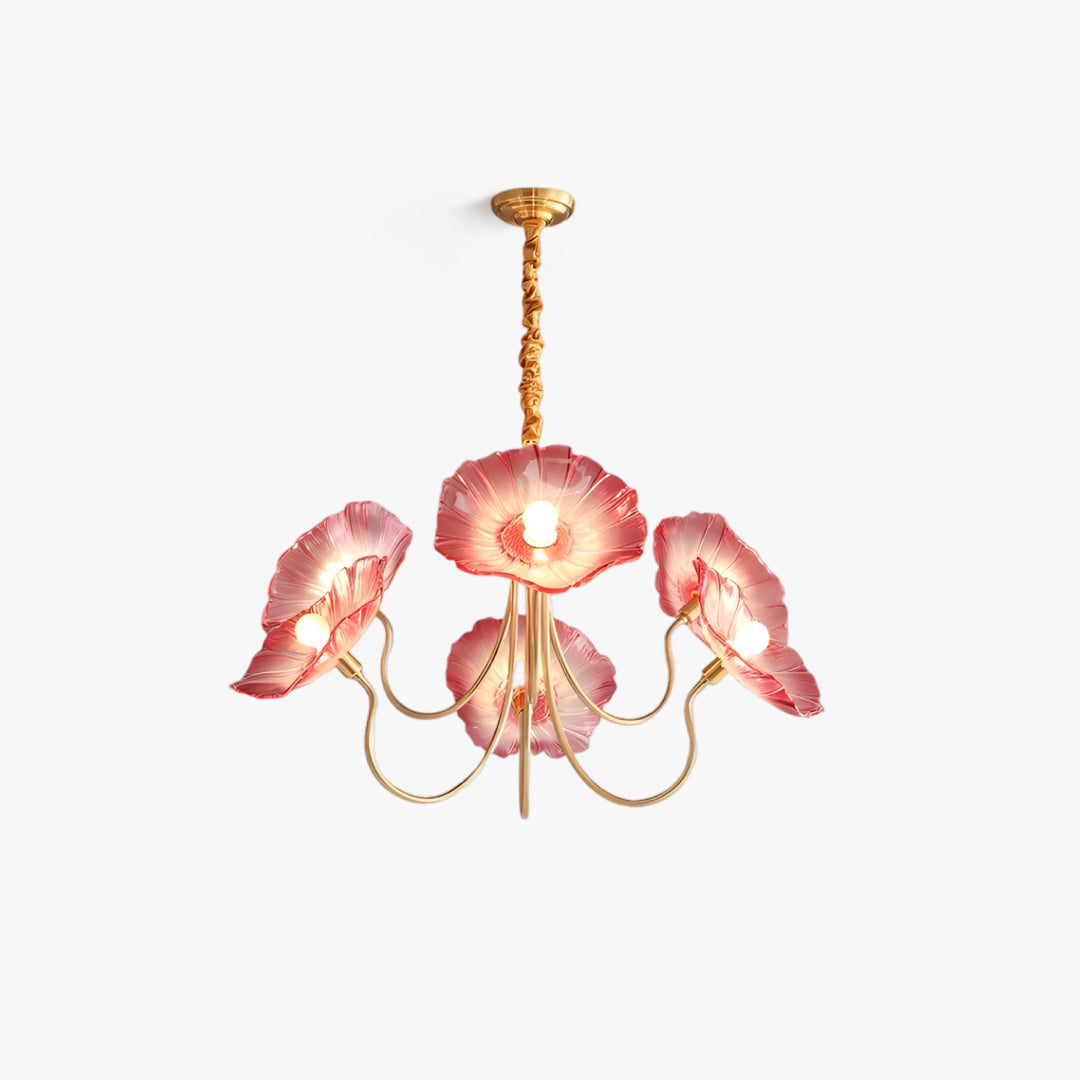 Floral Glass Chandelier 1