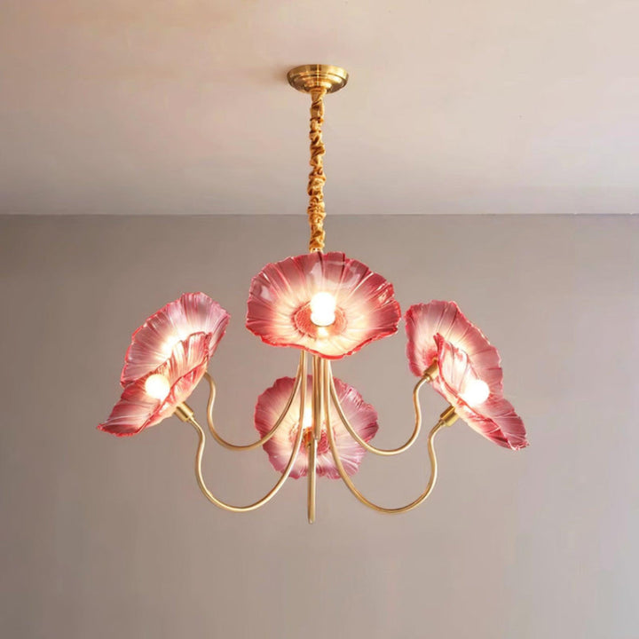 Floral Glass Chandelier 3