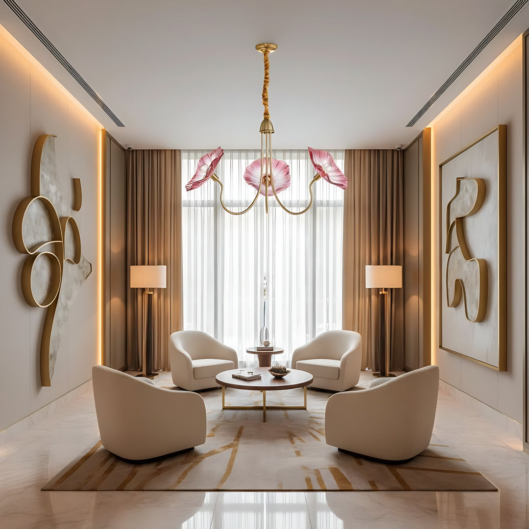 Floral Glass Chandelier 7
