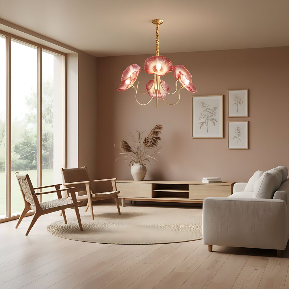 Floral Glass Chandelier 8