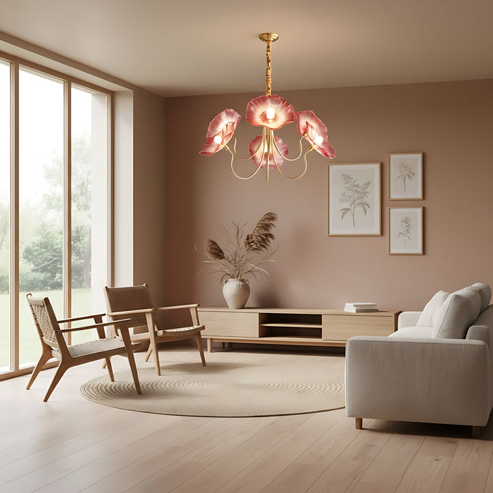 Floral Glass Chandelier 8