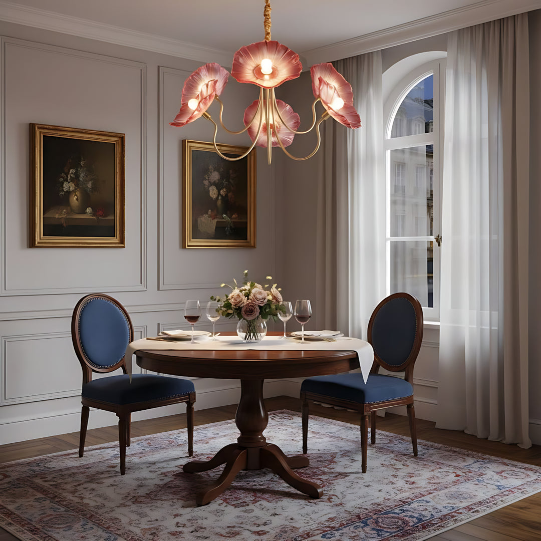 Floral Glass Chandelier 9
