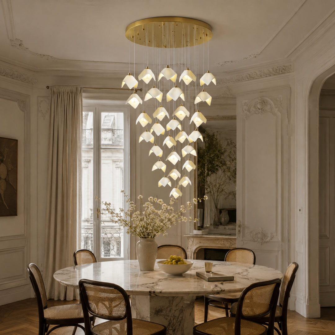Flowing Petal Chandelier A 10