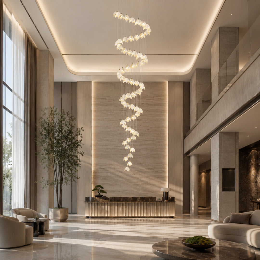 Flowing Petal Chandelier B 16