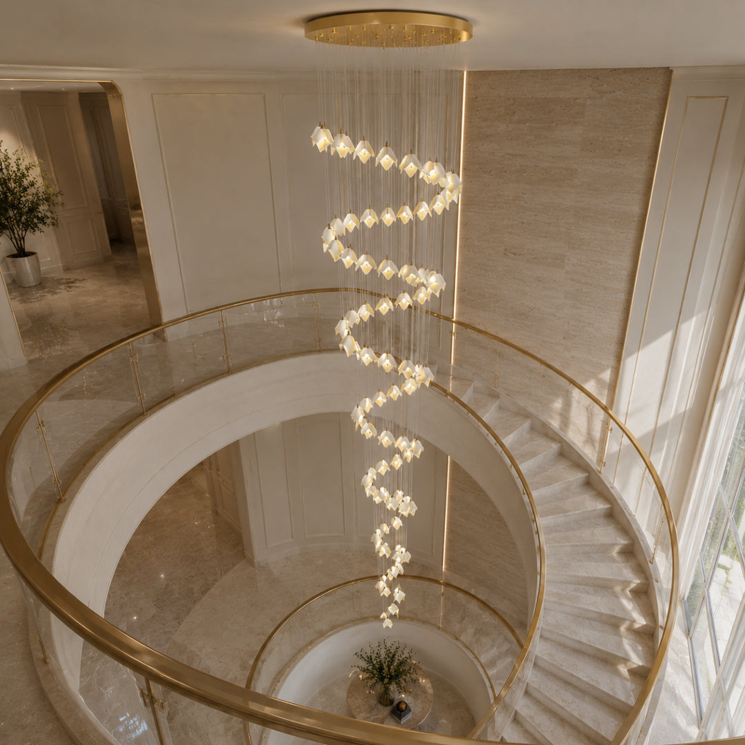 Flowing Petal Chandelier B 19