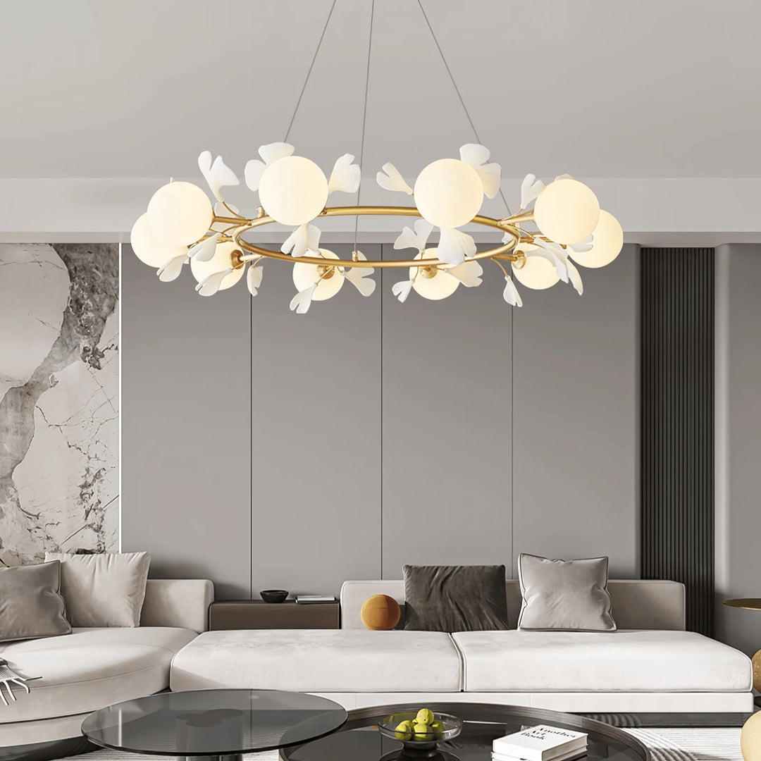 Galen Gingko Chandelier 12